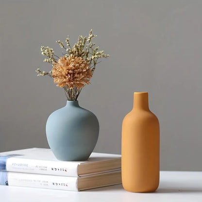 Lot de 4 vases en céramique colorés