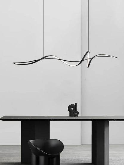 Minimalist Curved Chandelier