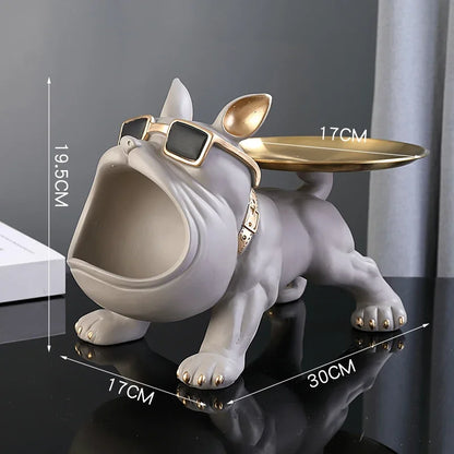 Sculpture de bouledogue utilitaire