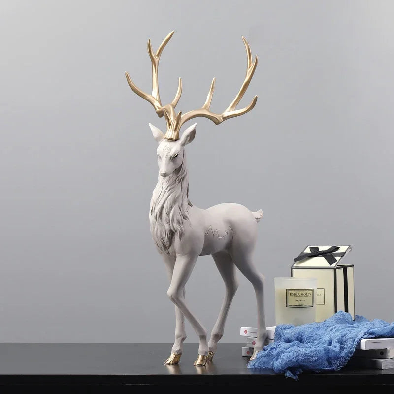 Elegant Reindeer Sculpture