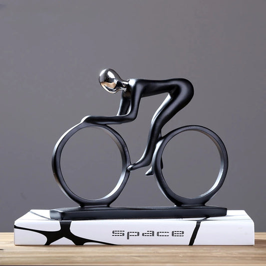 Abstract Cyclist Statue