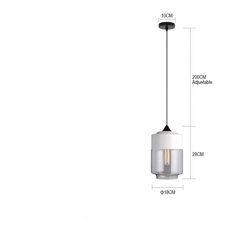 Lampe à suspension moderne en verre