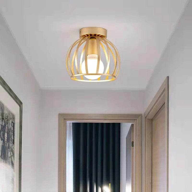 Iron Cage Ceiling Lamp