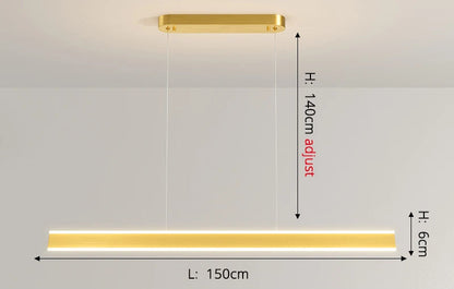 Horizontal Bar Hanging Light