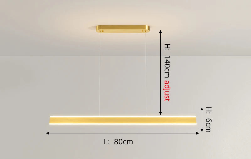 Lampe suspendue à barre horizontale