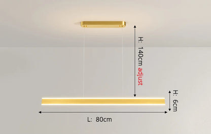 Horizontal Bar Hanging Light