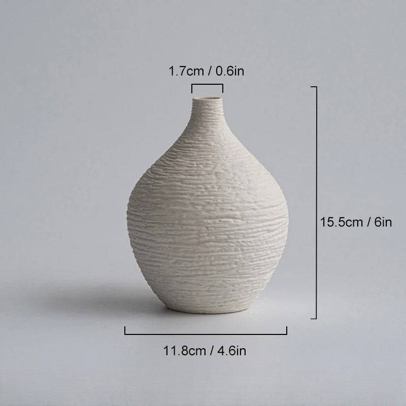 Narrow Mouth Crafted Vase