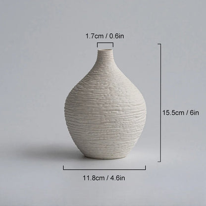 Vase artisanal à col étroit