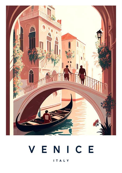 Affiche sur toile de voyage