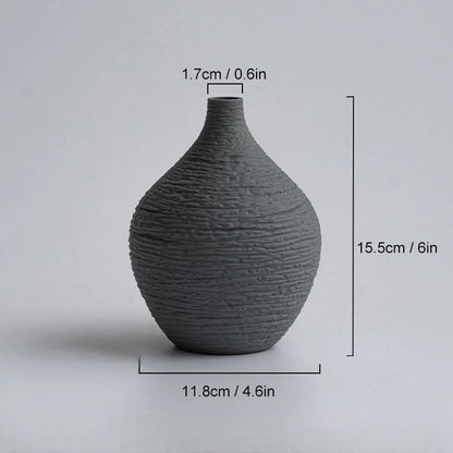 Narrow Mouth Crafted Vase