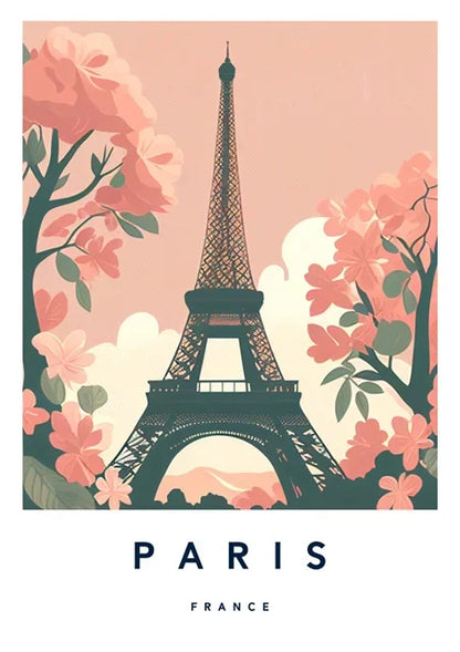 Affiche sur toile de voyage