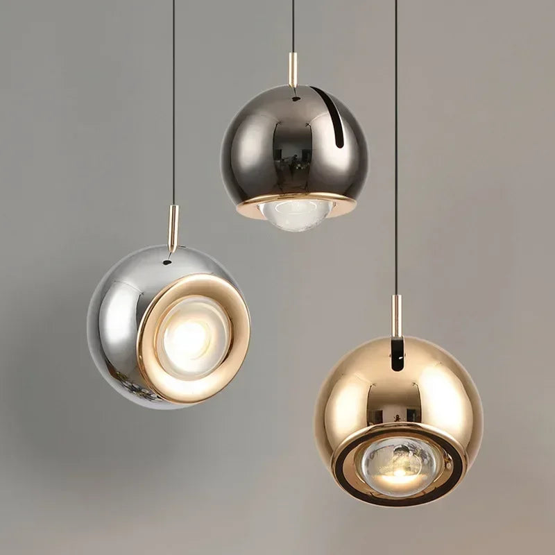 Lampe suspendue à boule réglable