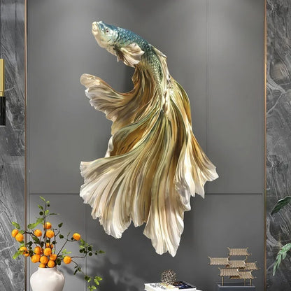 Majestic Carp Sculpture