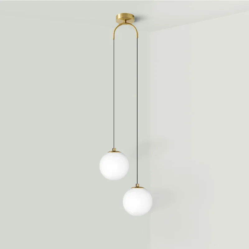 Double Sphere Pendant Light