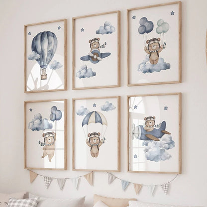 Affiche sur toile de voyage Teddy Bear