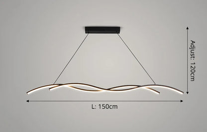 Minimalist Wave Pendant Light