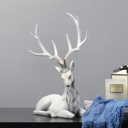 Elegant Reindeer Sculpture