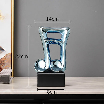 Statue de symbole musical