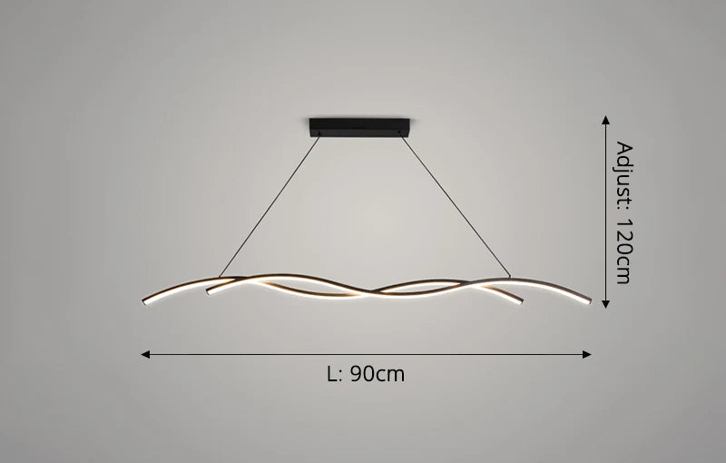 Minimalist Wave Pendant Light