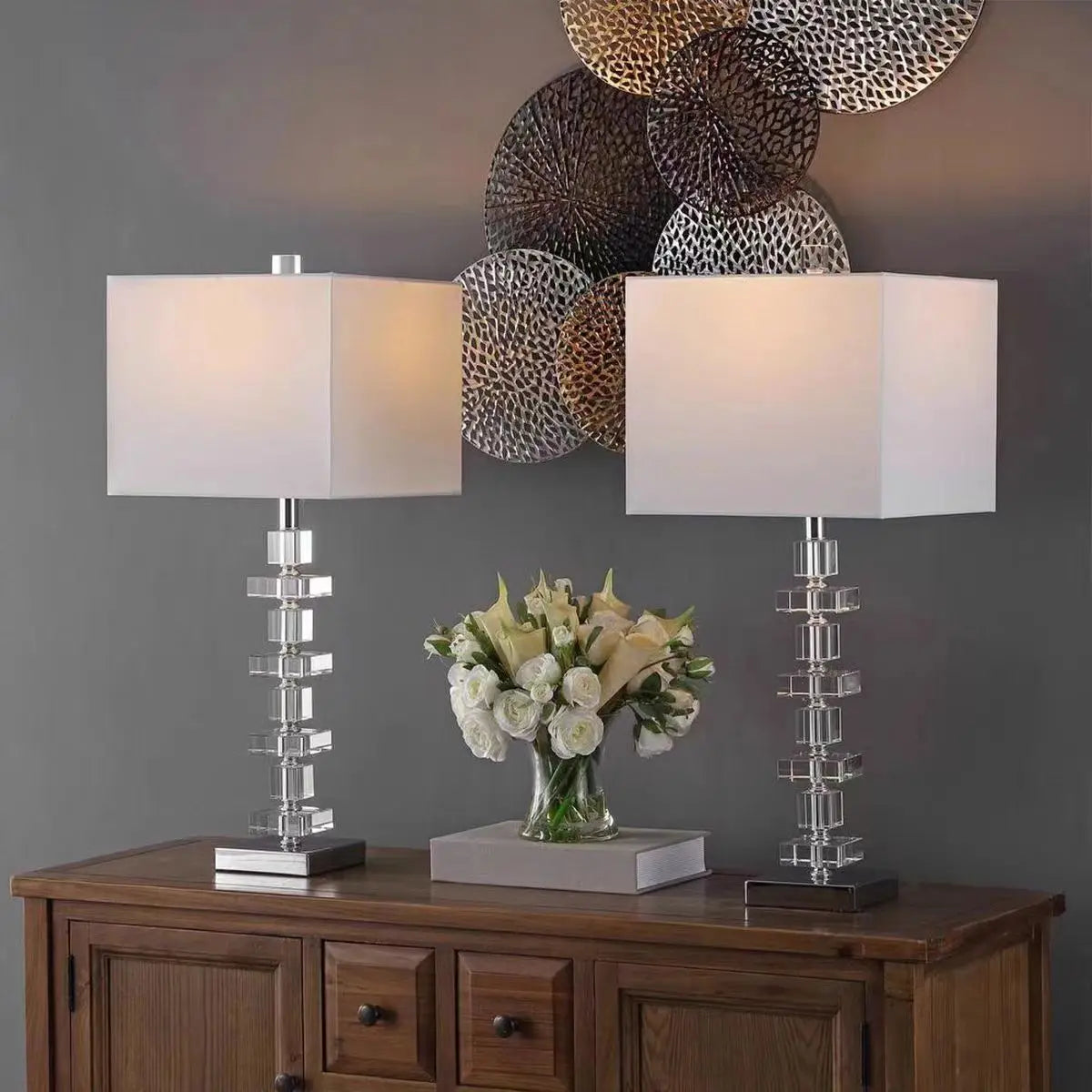 Multi Spheres Crystal Lamp