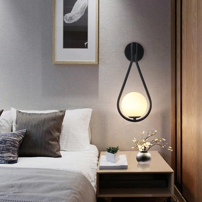 Elegant Frosted Glass Bedside Lamp