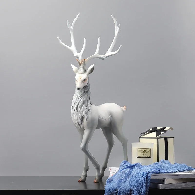 Elegant Reindeer Sculpture