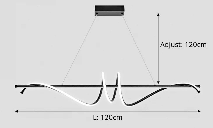 Lampe suspendue à LED moderne