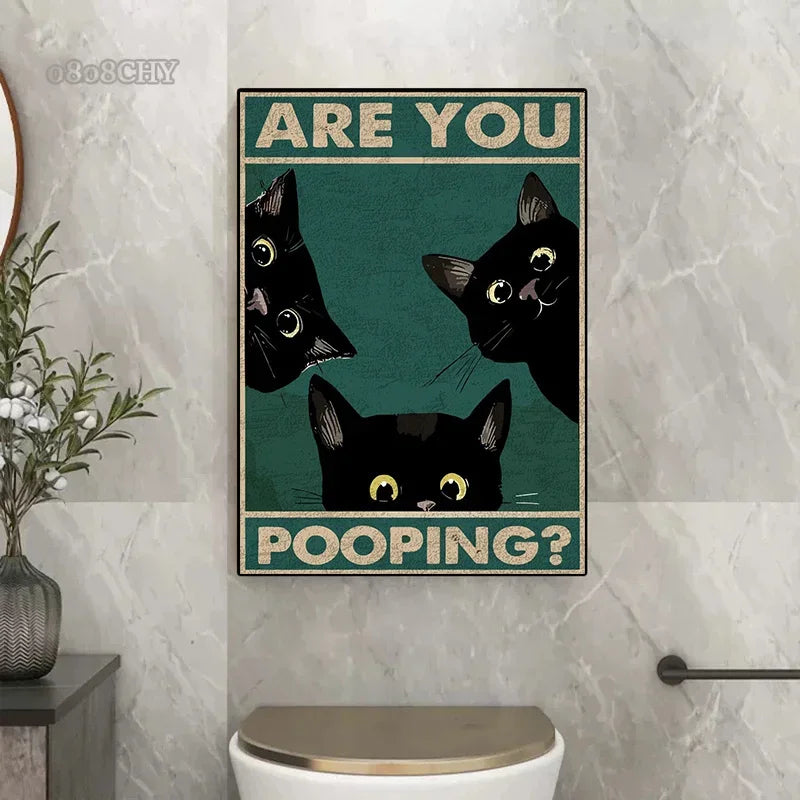 "Are you pooping ?" Canvas Poster