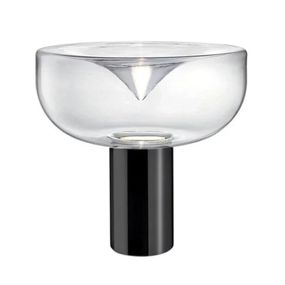 Lampe en verre tourbillonnante