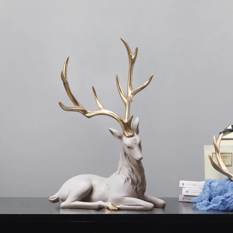 Elegant Reindeer Sculpture