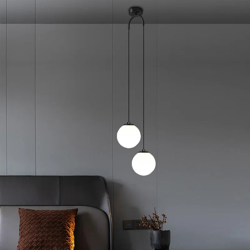 Double Sphere Pendant Light