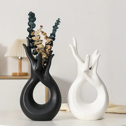 Abstract Hand Shaped Vase