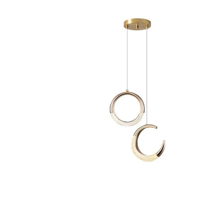 Croissant & Ring Pendant Light