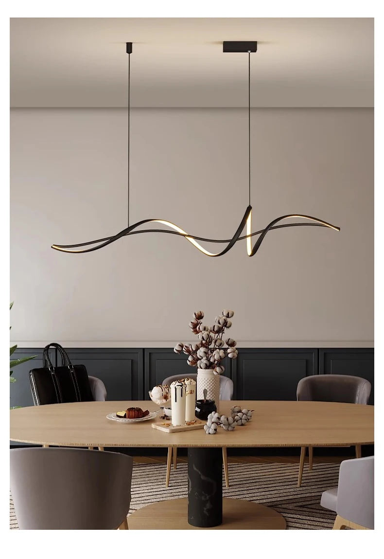 Lustre incurvé minimaliste