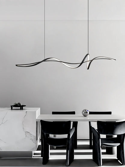 Minimalist Curved Chandelier