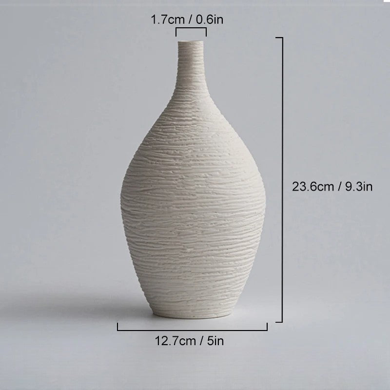 Narrow Mouth Crafted Vase