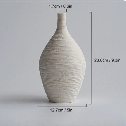 Vase artisanal à col étroit