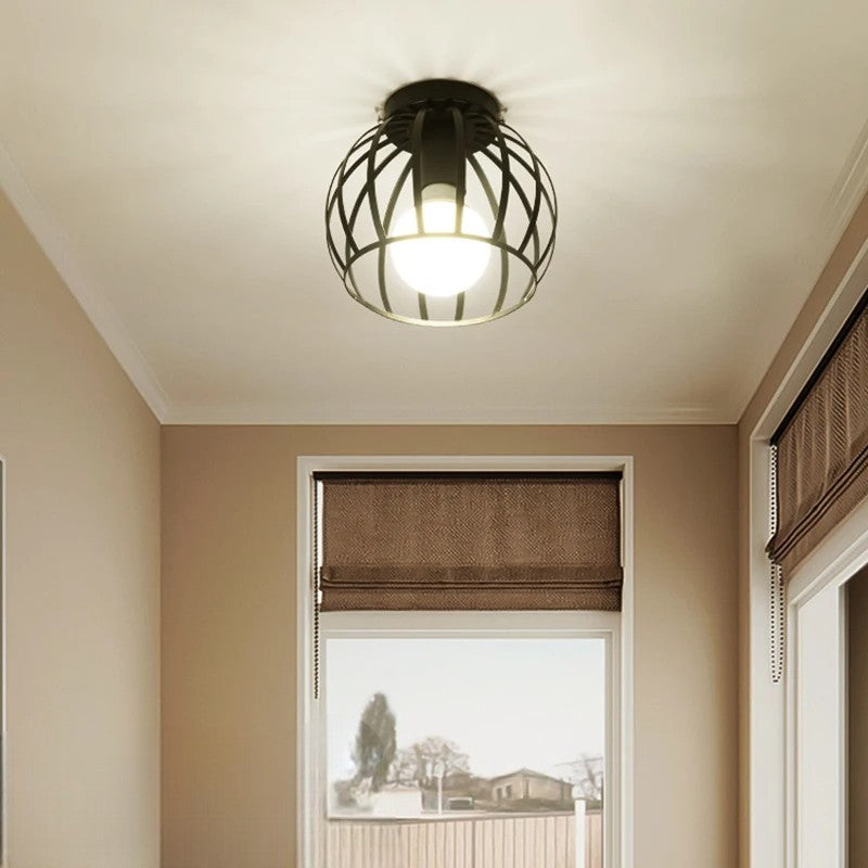 Iron Cage Ceiling Lamp