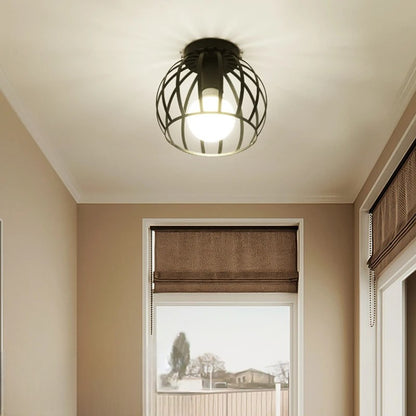 Iron Cage Ceiling Lamp