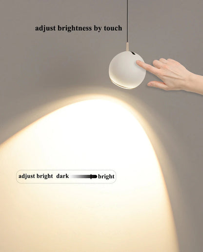 Lampe suspendue à boule réglable