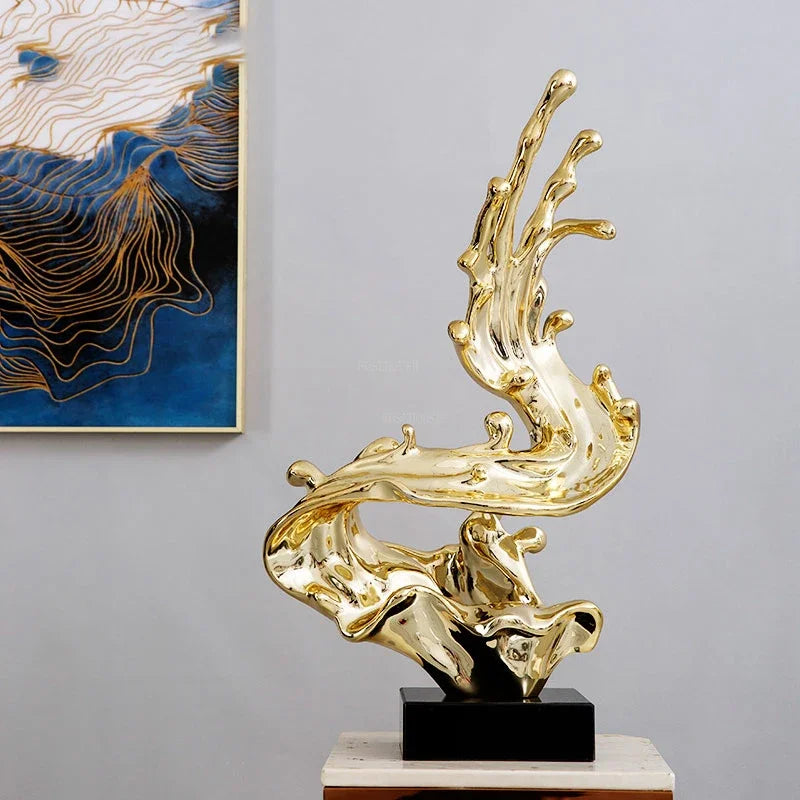 Artistic Wave Sculpture