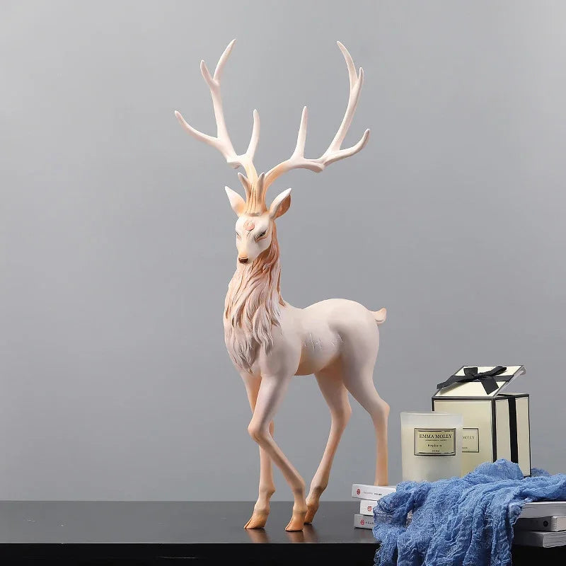 Elegant Reindeer Sculpture