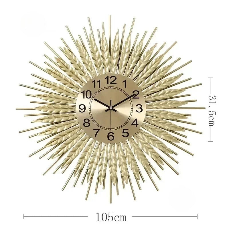 Horloge de luxe en or