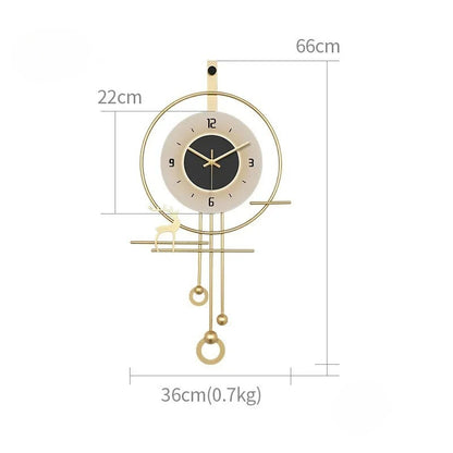 Winter Gold Clock