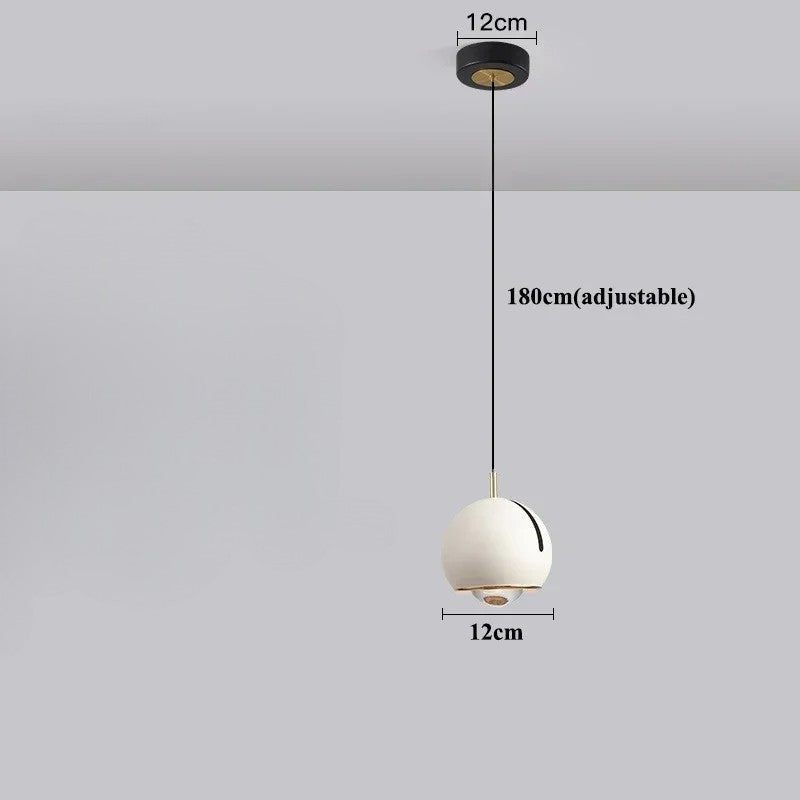 Lampe suspendue à boule réglable