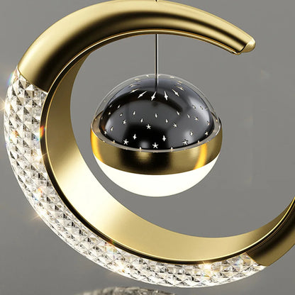 Lampe de luxe lune et étoiles