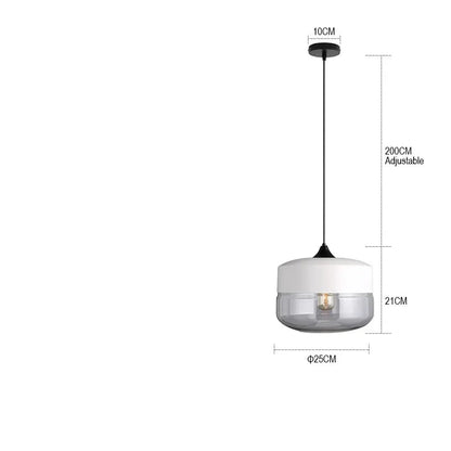 Lampe à suspension moderne en verre