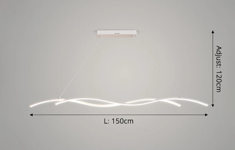 Minimalist Wave Pendant Light