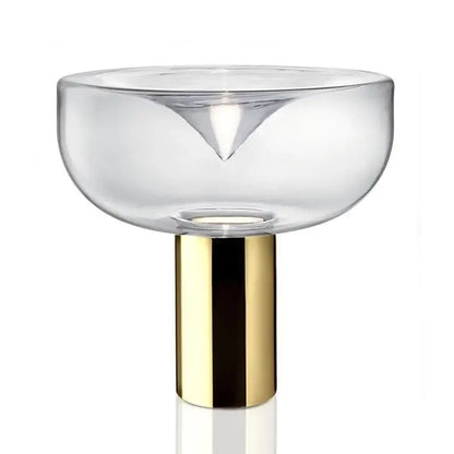 Lampe en verre tourbillonnante