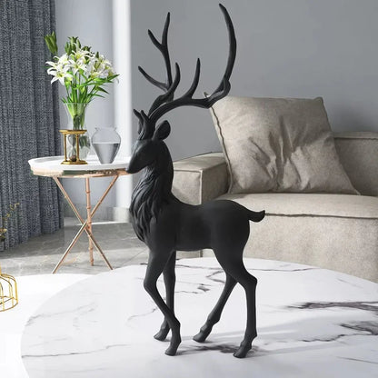 Elegant Reindeer Sculpture